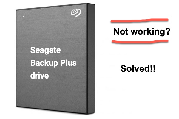 seagate backup plus for mac not recognized
