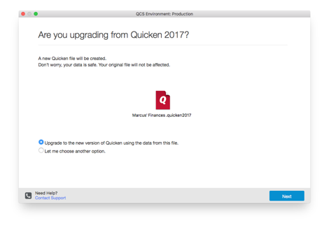 copy a report format in quicken 17 for mac